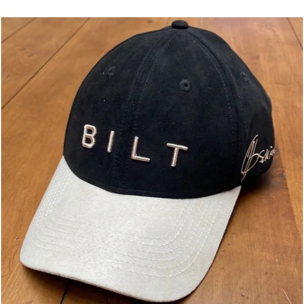 EUC BILT Black/Tan Hat Strap+Buckle